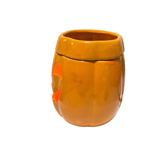 Ceramic Pumpkin Electric Wax Warmer Jack-O-Lantern Design - Picture 2 of 9